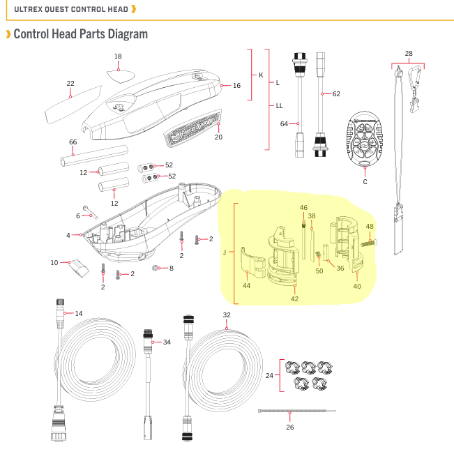 2991532 Minn Kota Depth Collar Assembly