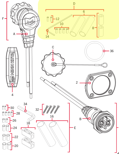 2994953 Minn Kota MKR-28 Trolling Motor Plug Side Splice Kit
