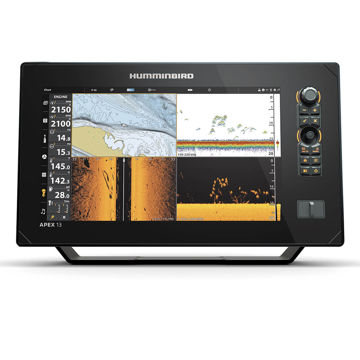 Lowrance Elite-5 CHIRP Gold with 50 200 kHz and 455 800 kHz Transducer