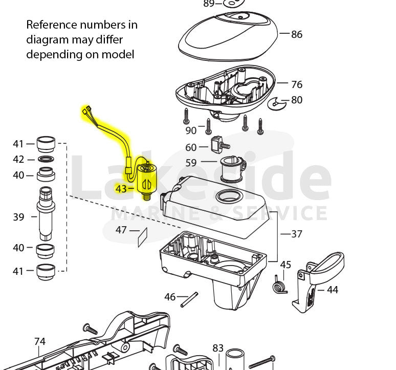 Minn Kota Authorized Service Center 2777050 12V Drive Housing Motor