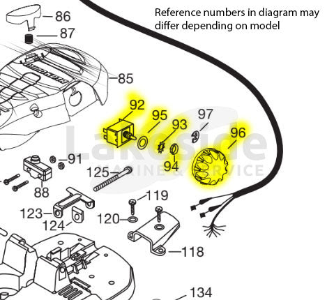 Minn Kota Authorized Service Center 2884026 5 Speed Switch & Knob